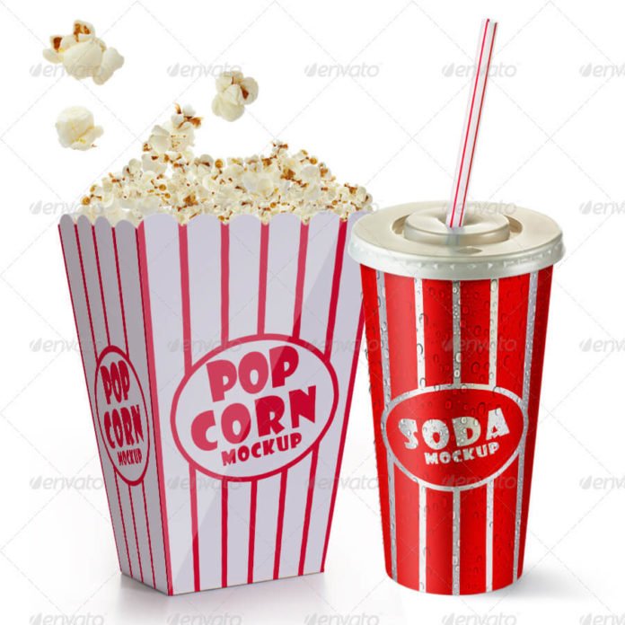 Download 33+ Free Popcorn Mockup Packaging PSD & Vector Design