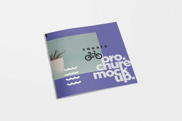 Purple Booklet And Brochure Mockup