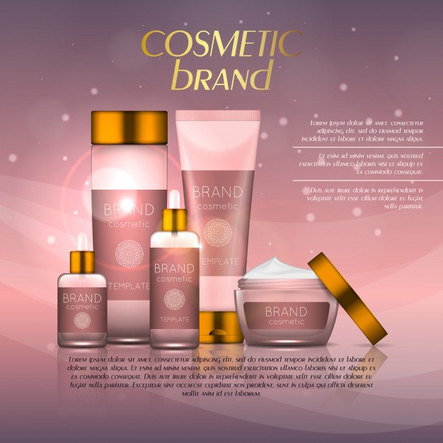 Realistic Cosmetic Product Vector