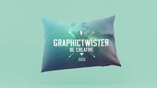 Realistic Design Pillow Illustration