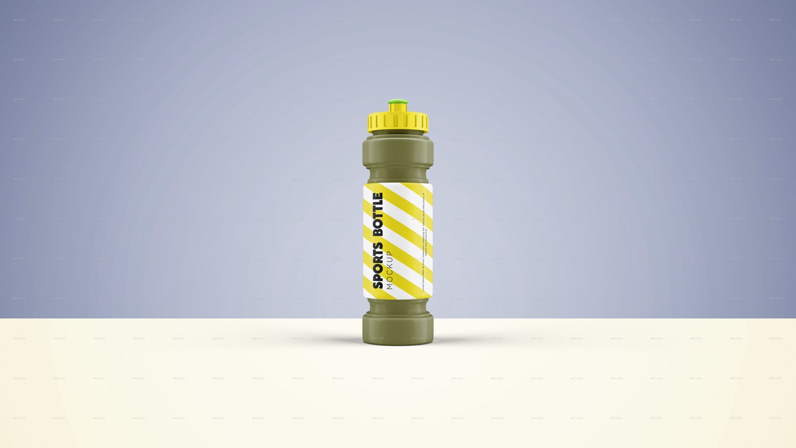 Realistic Sports Shaker Bottle Mockup PSD.