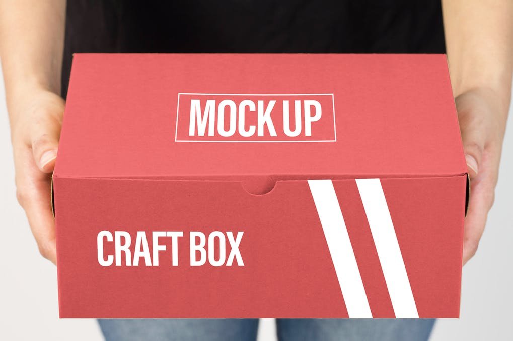 Shoe Carton Box Mockup