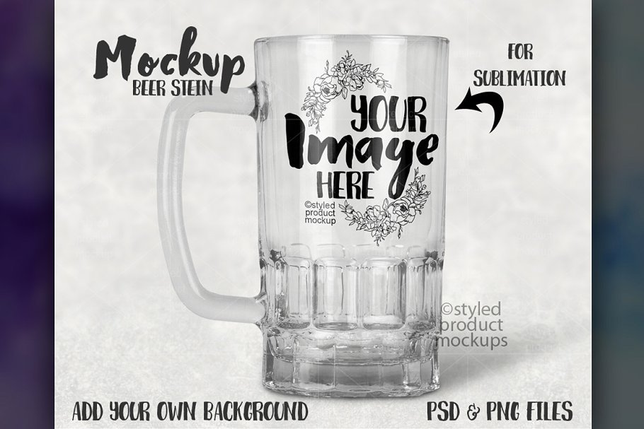 Showcasing A Clean Empty Beer Glass Illustration