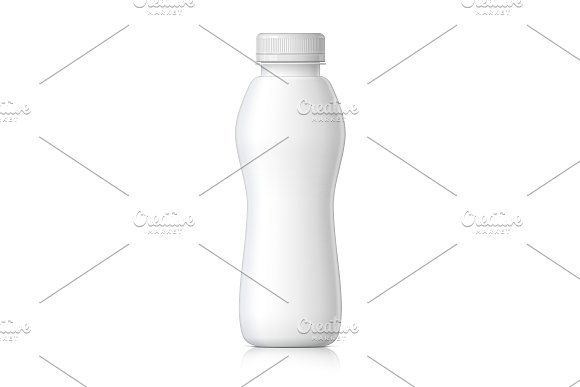 Simple Yogurt Bottle Design Mockup