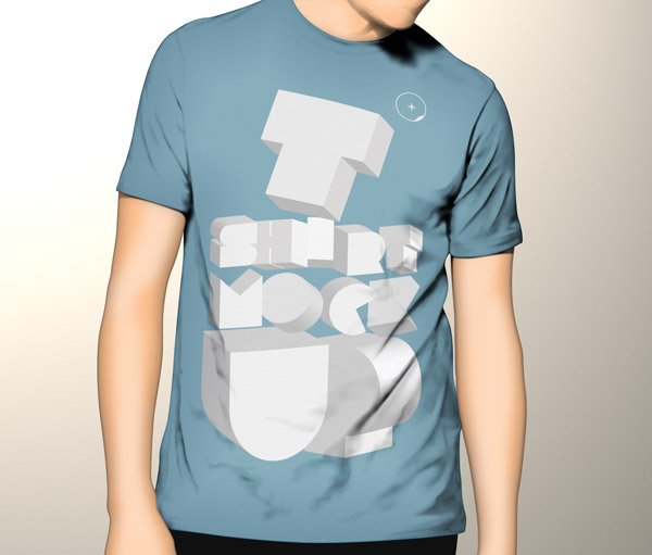 Simplistic T-shirt Mockup Template Psd