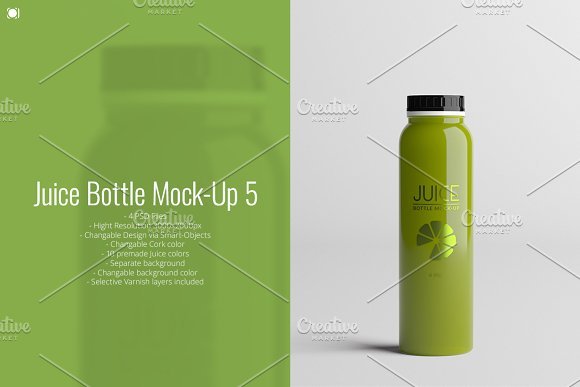 Slender Juice Drink Bottle Design presentation