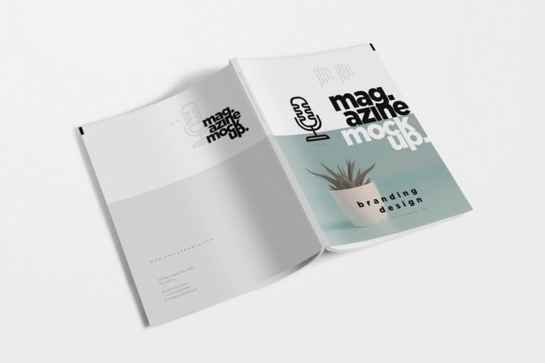 30+ Stunning Free Letter Size Magazine Mockup PSD Templates