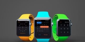 Smartwatch mockup in three colors Free Psd