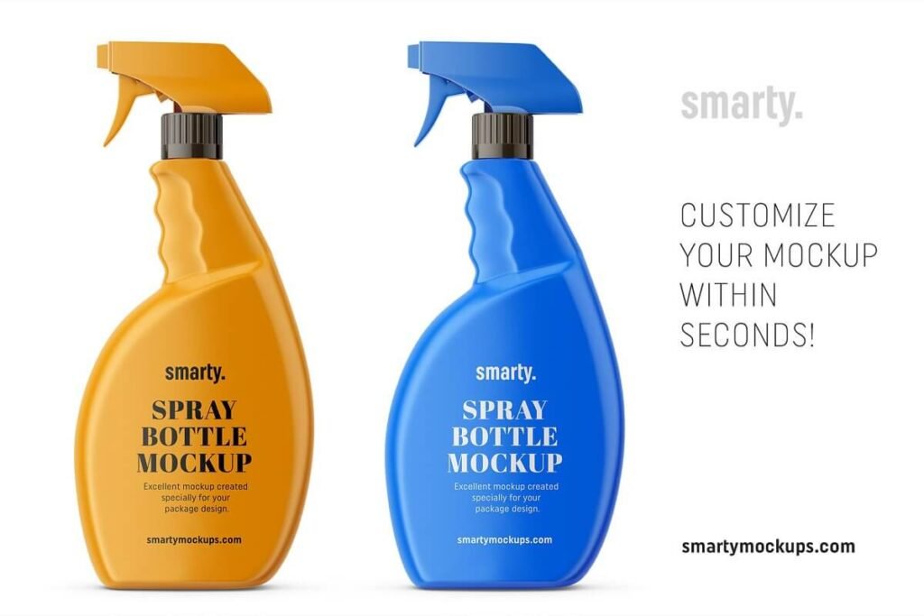 27+ Best Free Trending Spray Cleaner Mockup PSD Templates