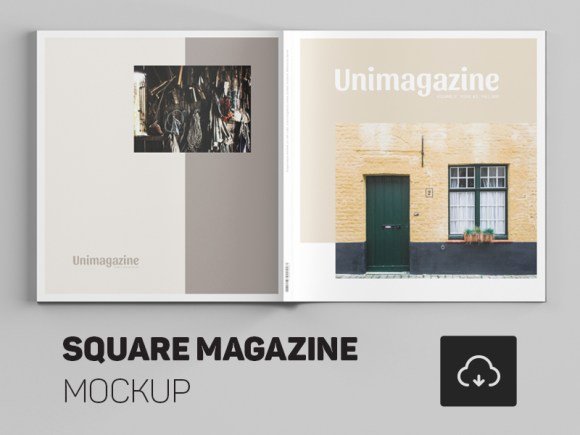 Square Magazine And Booklet Template