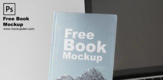 Free Book Mockup PSD Template