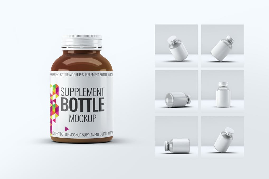 Download 27+Best Free Vitamin Bottle Mockup PSD Template for Designer