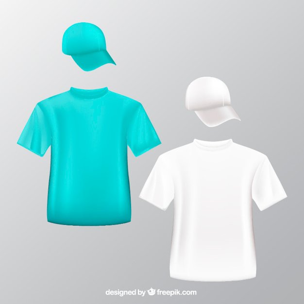T-Shirt And Round Hat Illustration