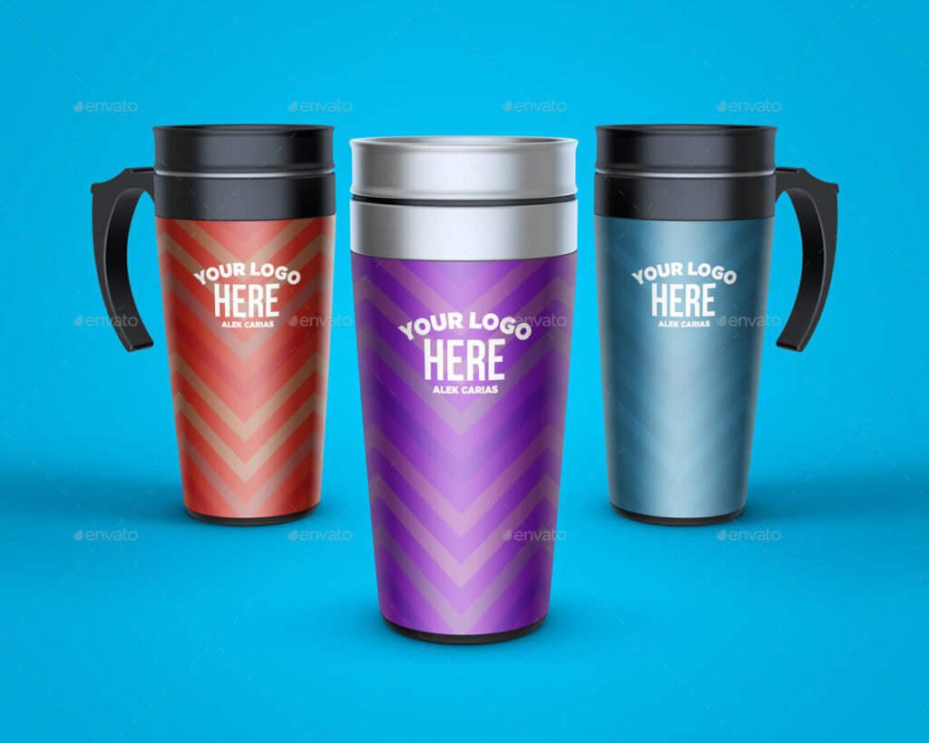 Travel Mug Mockup 35+ Creative PSD and Vector Templates