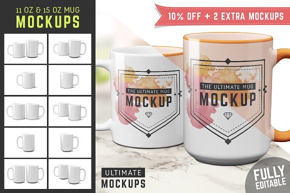 Ultimate Coffee Mug Mockup PSD