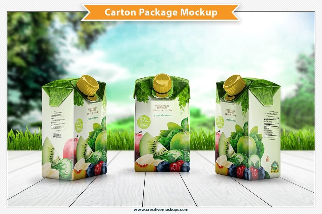 Vegetable Juice Box Template Design new Style