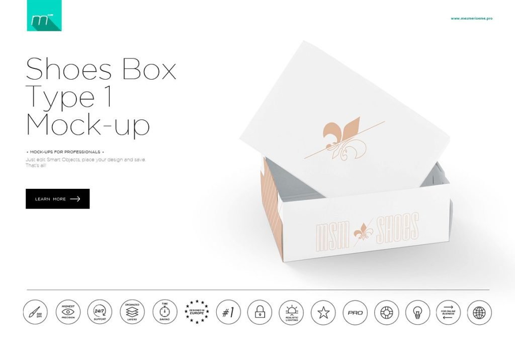 Download 22+ Best Free Shoe Box Mockup Packaging Trending PSD