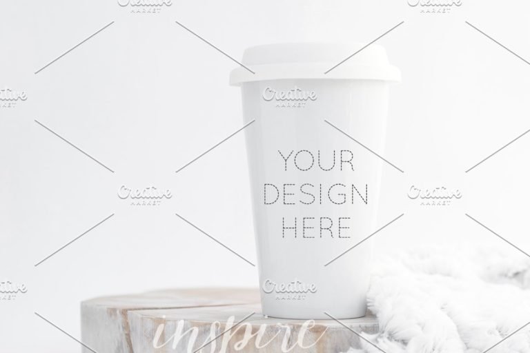 Travel Mug Mockup 35+ Creative PSD and Vector Templates