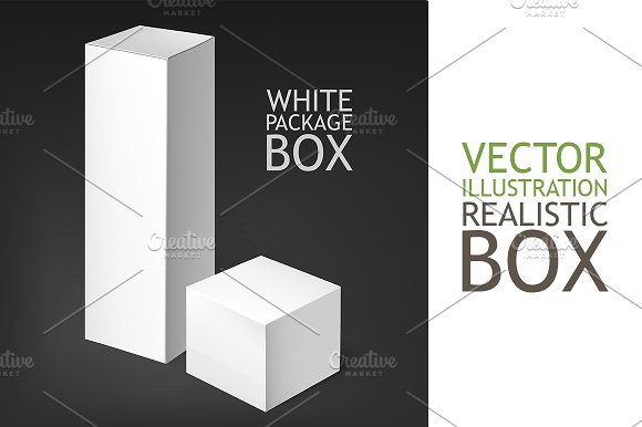 White Color Packaging Box Mockup