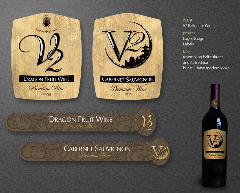 Wine Label Tag Design Idea