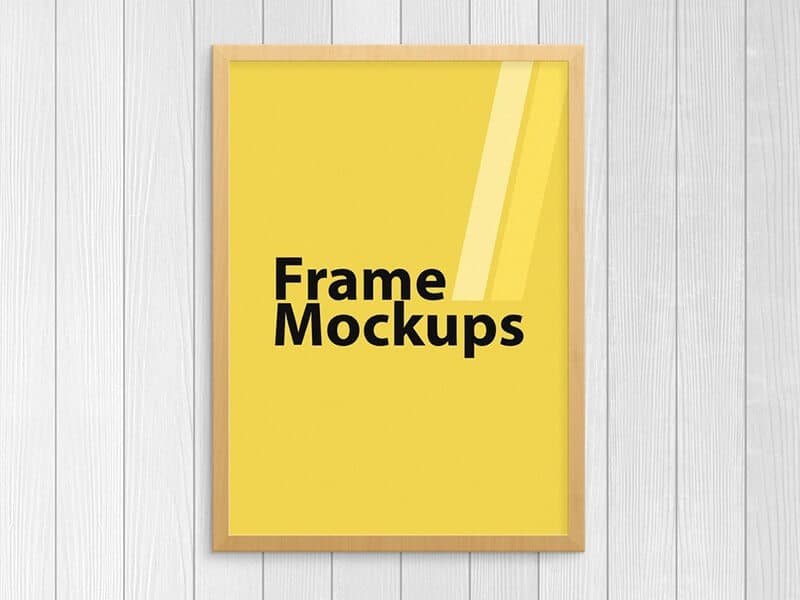 Wooden Frame Mockup: