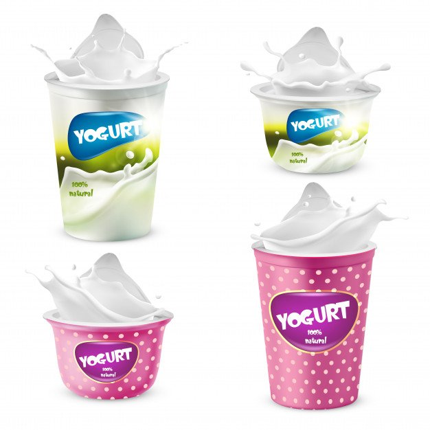 Yogurt Paper Cup Vector File Format
