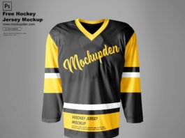 Free Hockey Jersey Mockup PSD Template