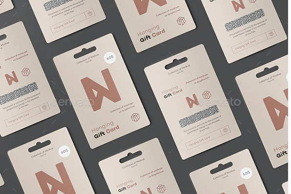 Hanging Gift Card Mock-up