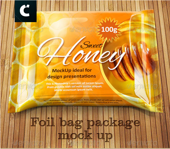 Foil Bag Package Mock Up