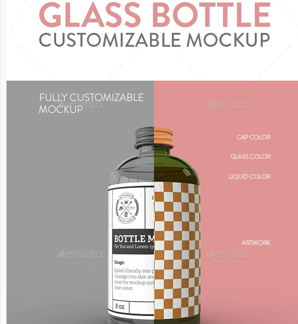 Download Bottle Label Mockup | 35+ Creative PSD, Vector Template for New Design