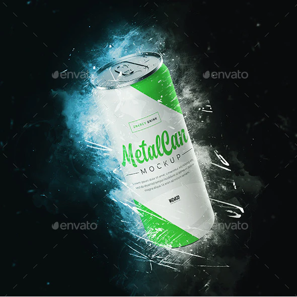 Energy Drink Can Mockup Free Download - Free Energy Drink Mockup : Download mockup provides you ...