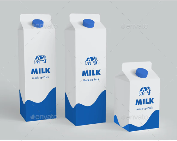 Milk carton mock-up