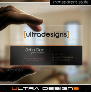 Transparent Business Card Mockup | 40+ Creative PSD & Vector Template