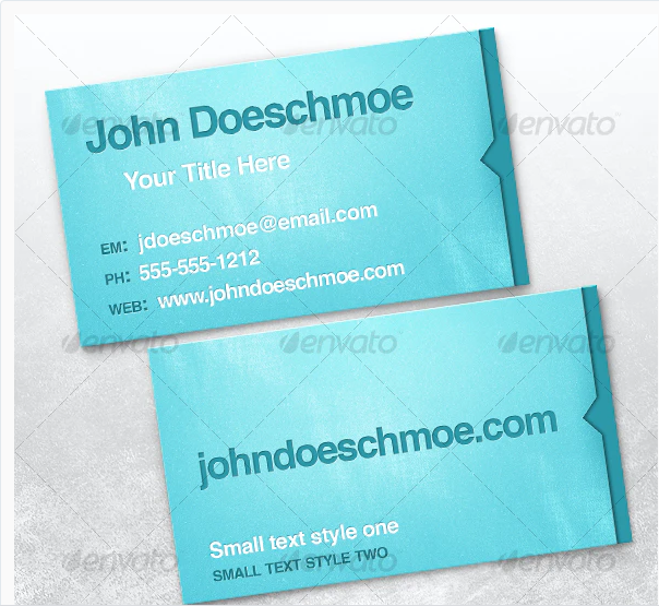 Smooth Texture Letterpress Business Card