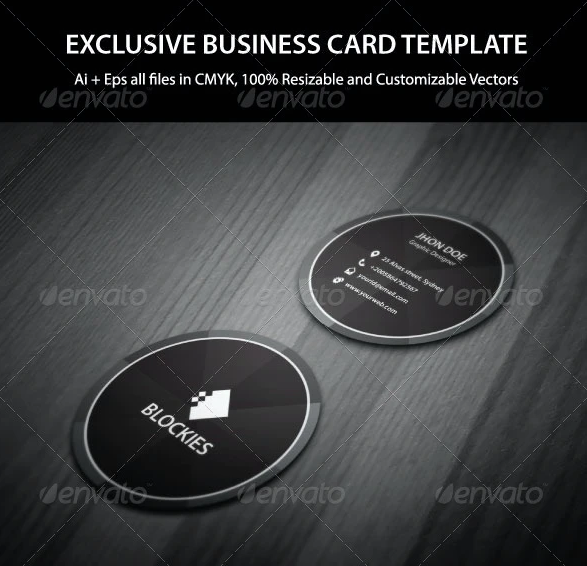 Exclusive Circle Business Card