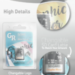 SD Memory Card Blister Pack Mockup With Card Inside