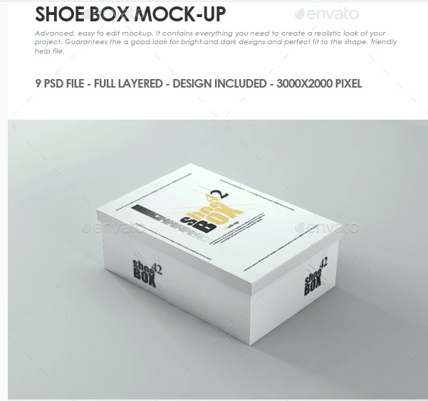 Shoe Box Mock-up
