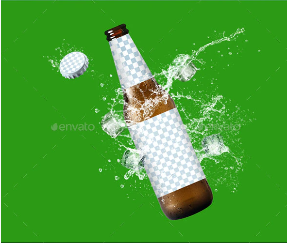Beer Mockup | 40+ Free Beer Bottle & Glass Packaging PSD Templates 5