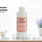 Free Skincare Bottle Mockup PSD Template