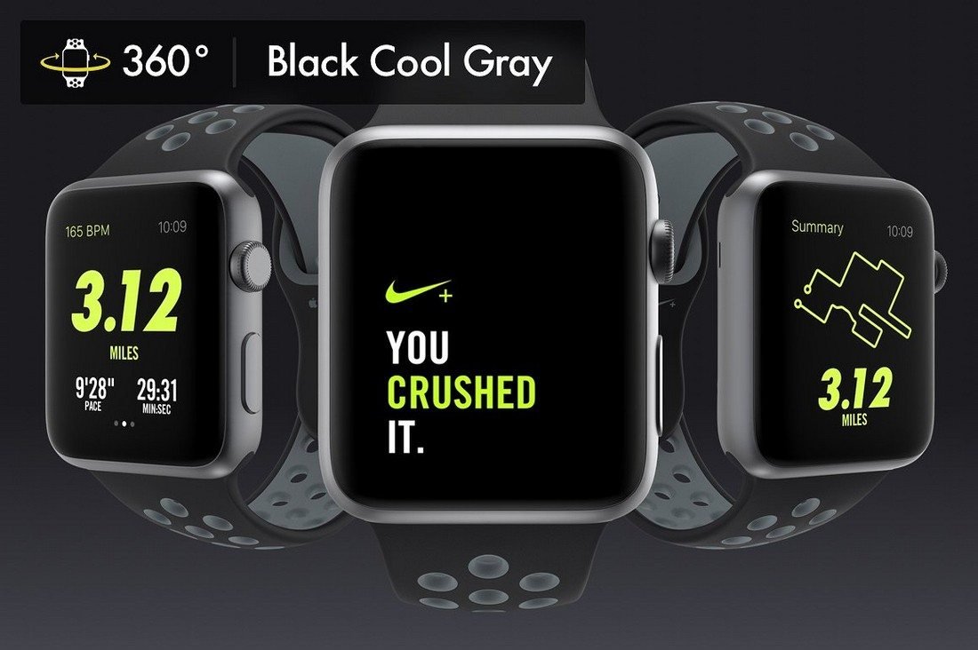 Apple Cool Design Sports Watch PSD in Customizable Background