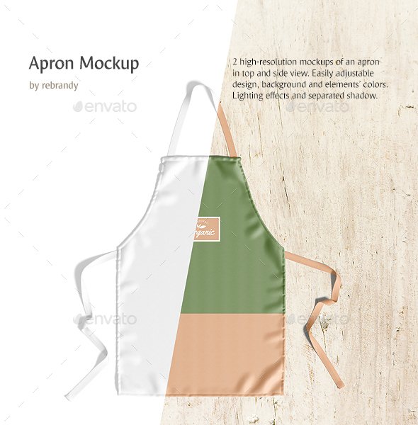 31 Wonderful Apron Mockup Psd For Restaurant Branding