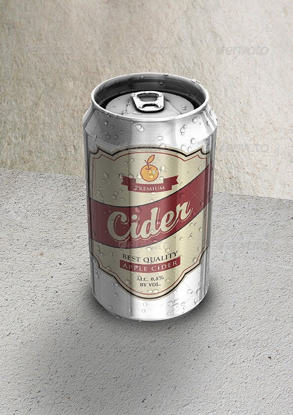 Beer Can Mock-Up | Soft Drink - Soda Can Mock-Up