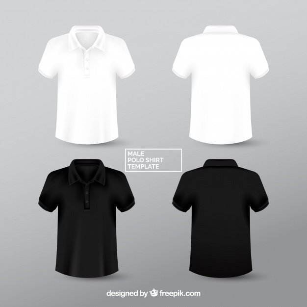 Black Polo T-Shirt Mockup