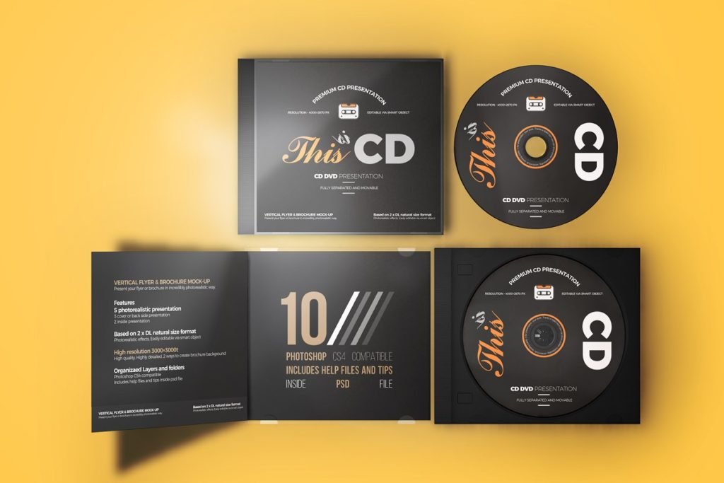 PSD   Album Cover   Mock Up | Creative Photoshop Templates ~ Creative