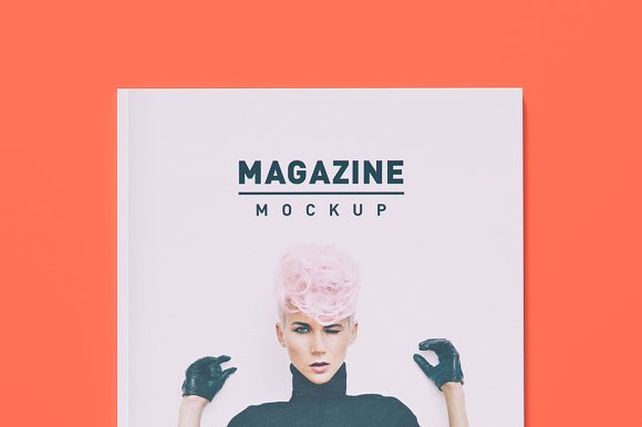 Editable Free A4 PSD Magazine Illustration