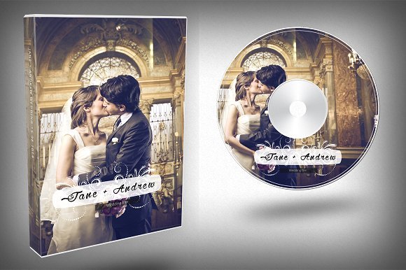 Elegant DVD Cover Mockup PSD