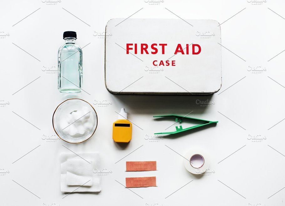 First Aid Mockup PSD