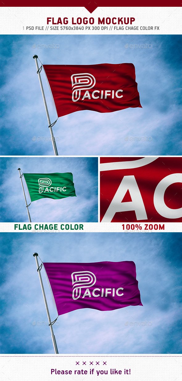 Download 40+ Unique and Trendy Flag Mockup Free PSD & AI Template