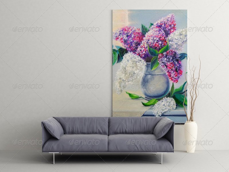 Flower Art Wall Creative Design Template