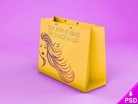 Free PSD Shopping Bag Mockup